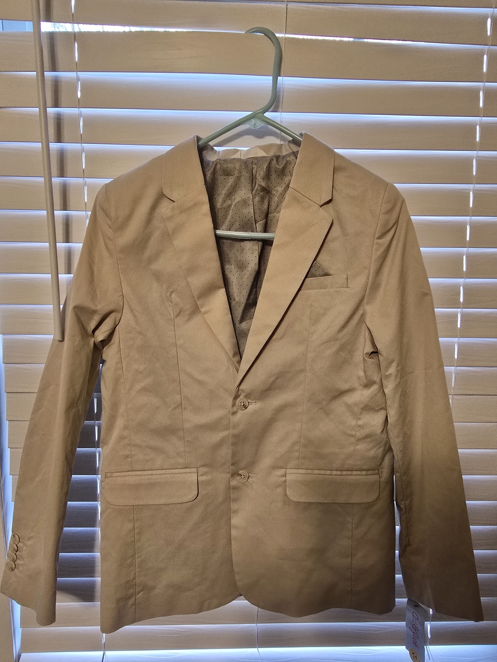 Classic Tan Blazer - Single-Breasted Suit Jacket